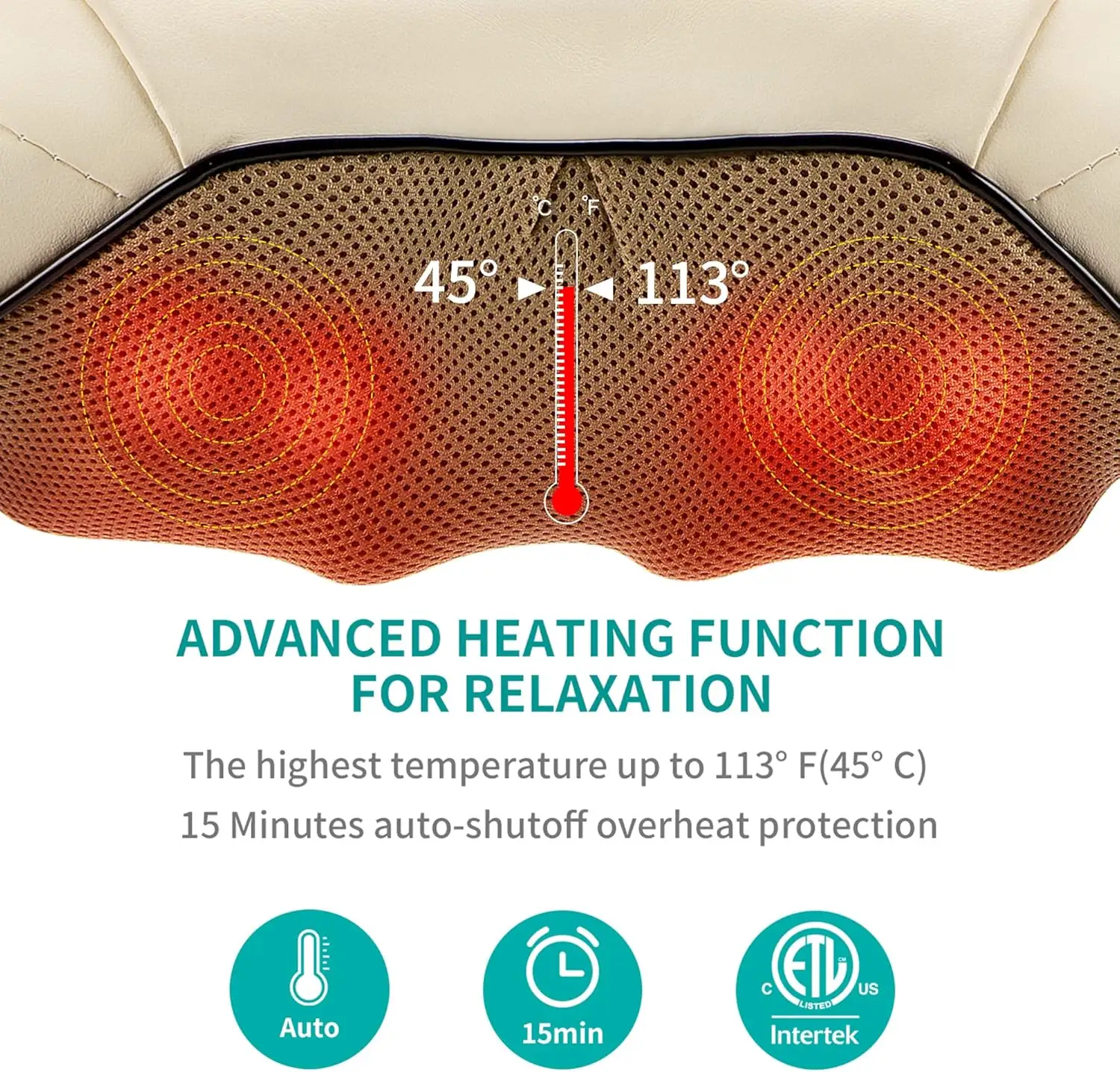 Nekteck Shiatsu Neck and Back Massager with Soothing Heat Office and Home Use - 91HuXwWUIEL._AC_SL1500_